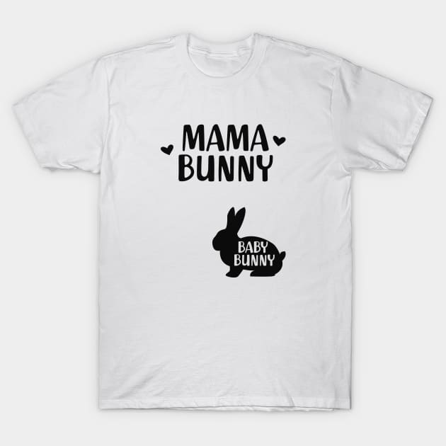 Pregnancy - Mama bunny Baby Bunny T-Shirt by KC Happy Shop